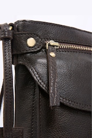 Celtic & Co. Leather Cross-Body Brown Bag - Image 5 of 7