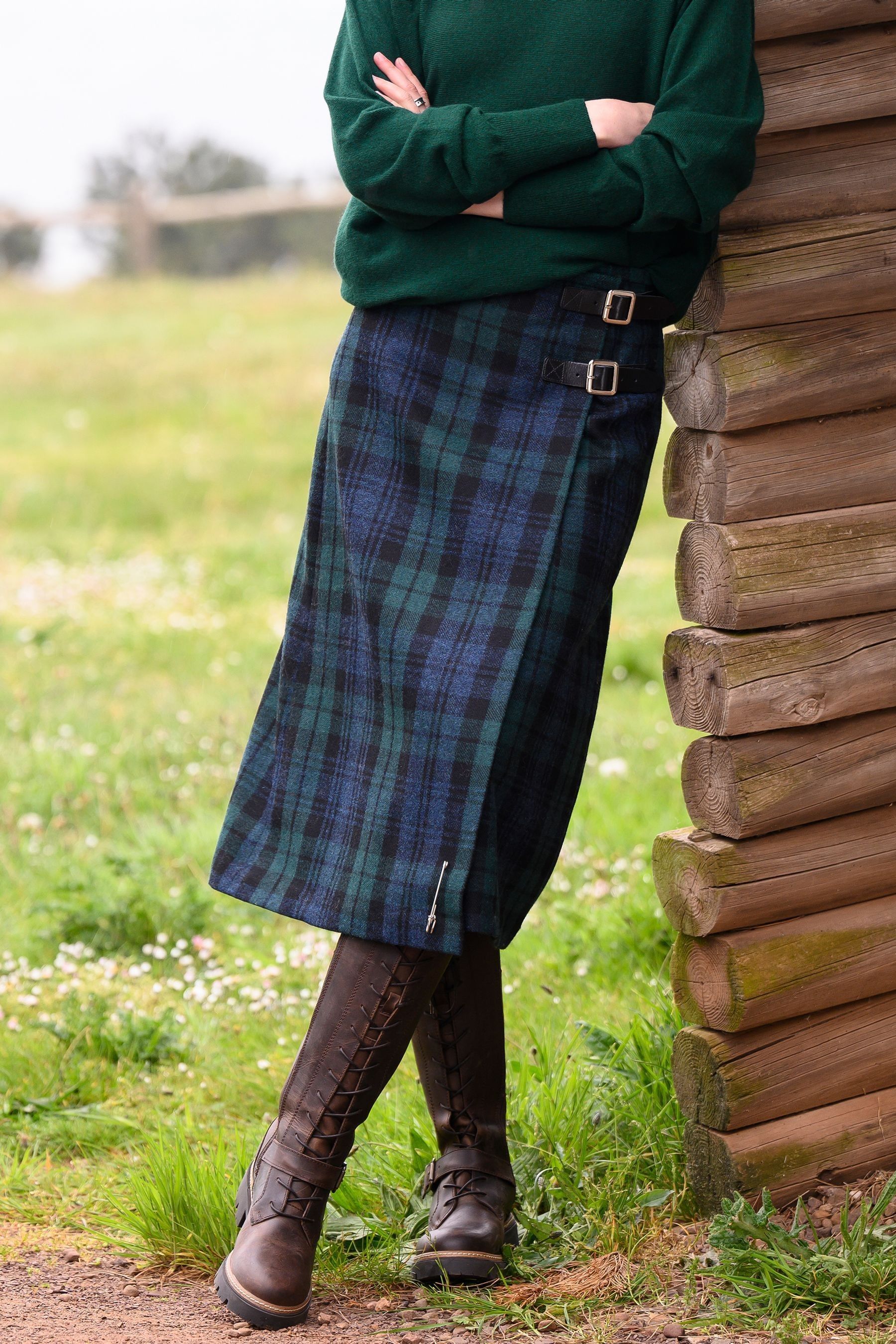 Green kilt skirt shop