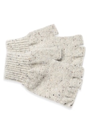 Celtic & Co. Ladies Blue Donegal Fingerless Gloves - Image 4 of 6