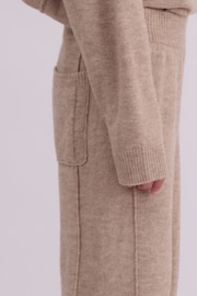 Religion Natural Rick Slouchy and Soft Knitted Lounge Trousers with Matching Jumper Set - Image 5 of 6