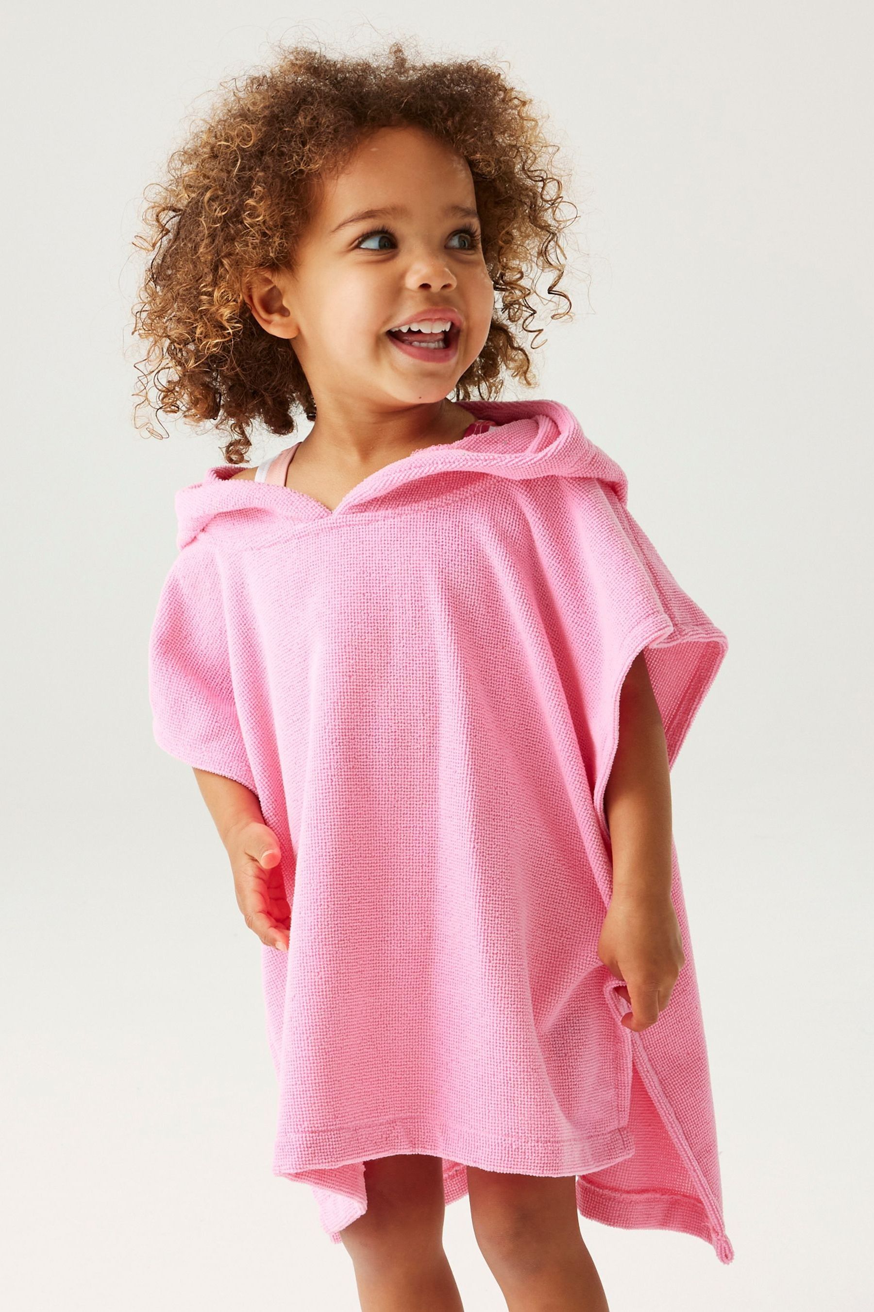 Buy Regatta Pink Kids Animal Towel Robe from Next Luxembourg