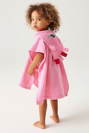 Regatta Pink Kids Animal Towel Robe - Image 2 of 7