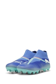 Puma Blue Mens FUTURE 7 MATCH+ FG/AG Laceless Football Boots - Image 3 of 6