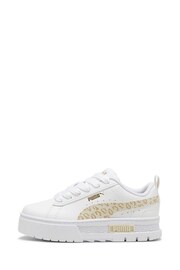 Puma White Kids Girls Mayze Wild Sneakers - Image 6 of 6