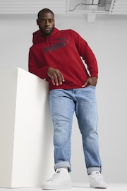 Puma Red Mens Essentials Big Logo Hoodie - Image 1 of 6