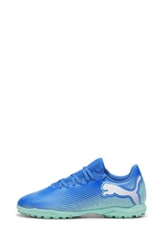 Puma Blue Youth Boys FUTURE 7 PLAY TT Football Boots - Image 3 of 6