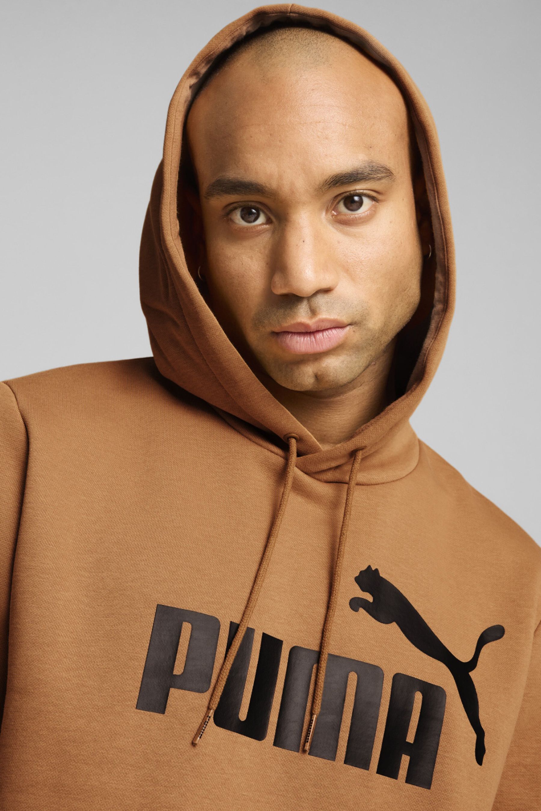 Buy Puma Brown Light Mens Essentials Big Logo Hoodie from the Next UK online shop