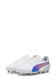 Puma White Youth Boys KING MATCH FG/AG Football Boots - Image 3 of 6