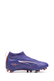 Puma Blue Boys ULTRA 5 MATCH+ Laceless FG/AG Football Boots - Image 1 of 6