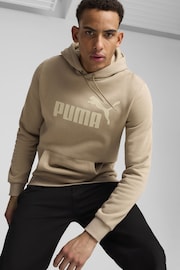 Puma Brown Mens Essentials Big Logo Hoodie - Image 2 of 6