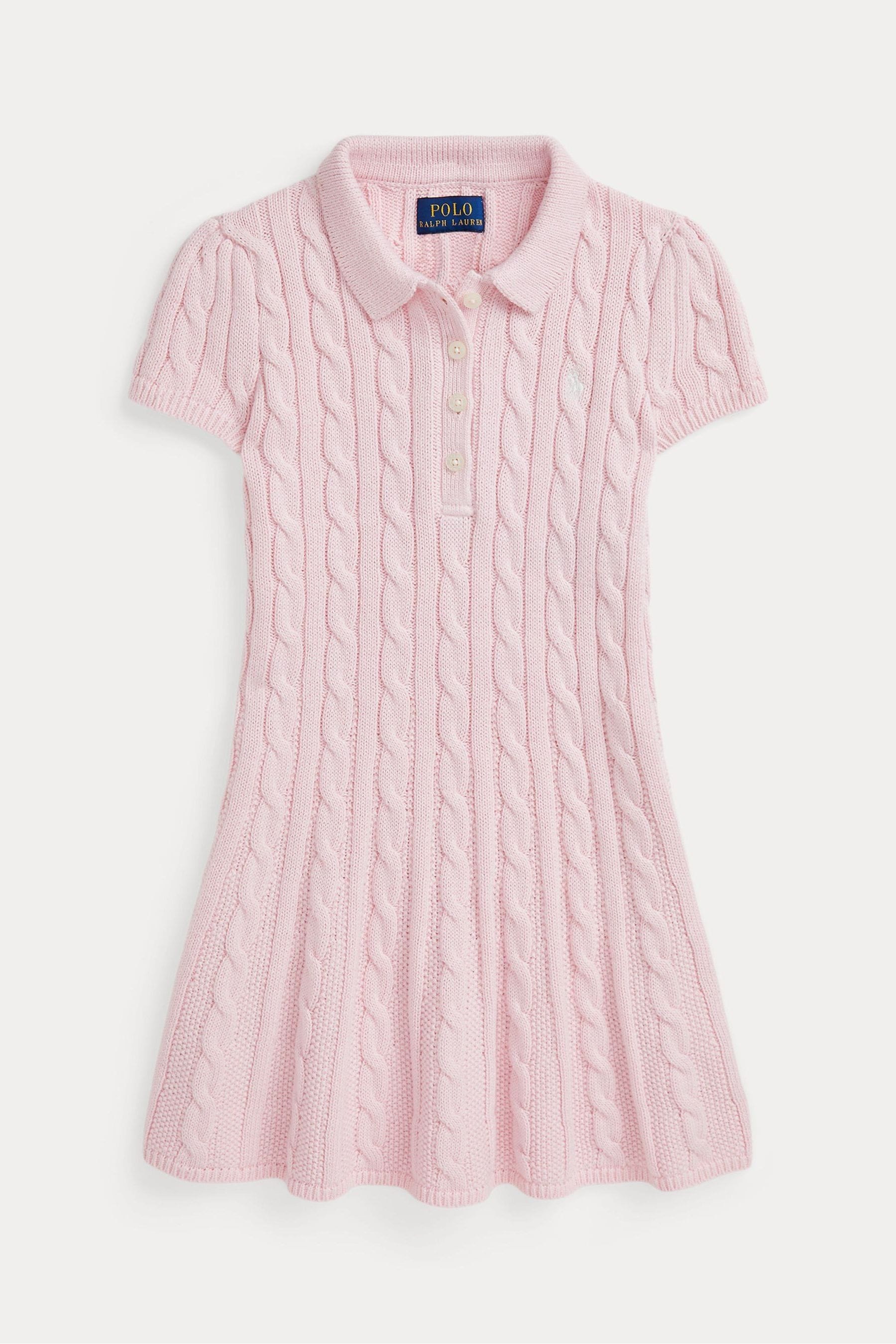 Buy Polo Ralph Lauren Girls Cable Knit Cotton Polo Jumper Dress from the Next UK online shop