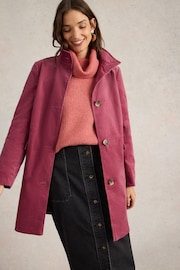 White Stuff Pink Velvet Karla Coat - Image 1 of 6