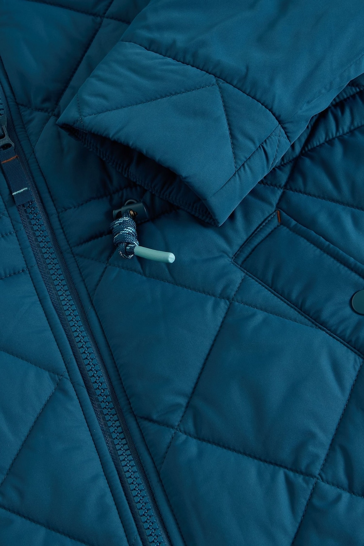 White Stuff Green Emilia Quilted Coat - Image 6 of 6