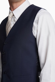 Ted Baker Tailoring Blue Premium Panama Reg Waistcoat - Image 2 of 2