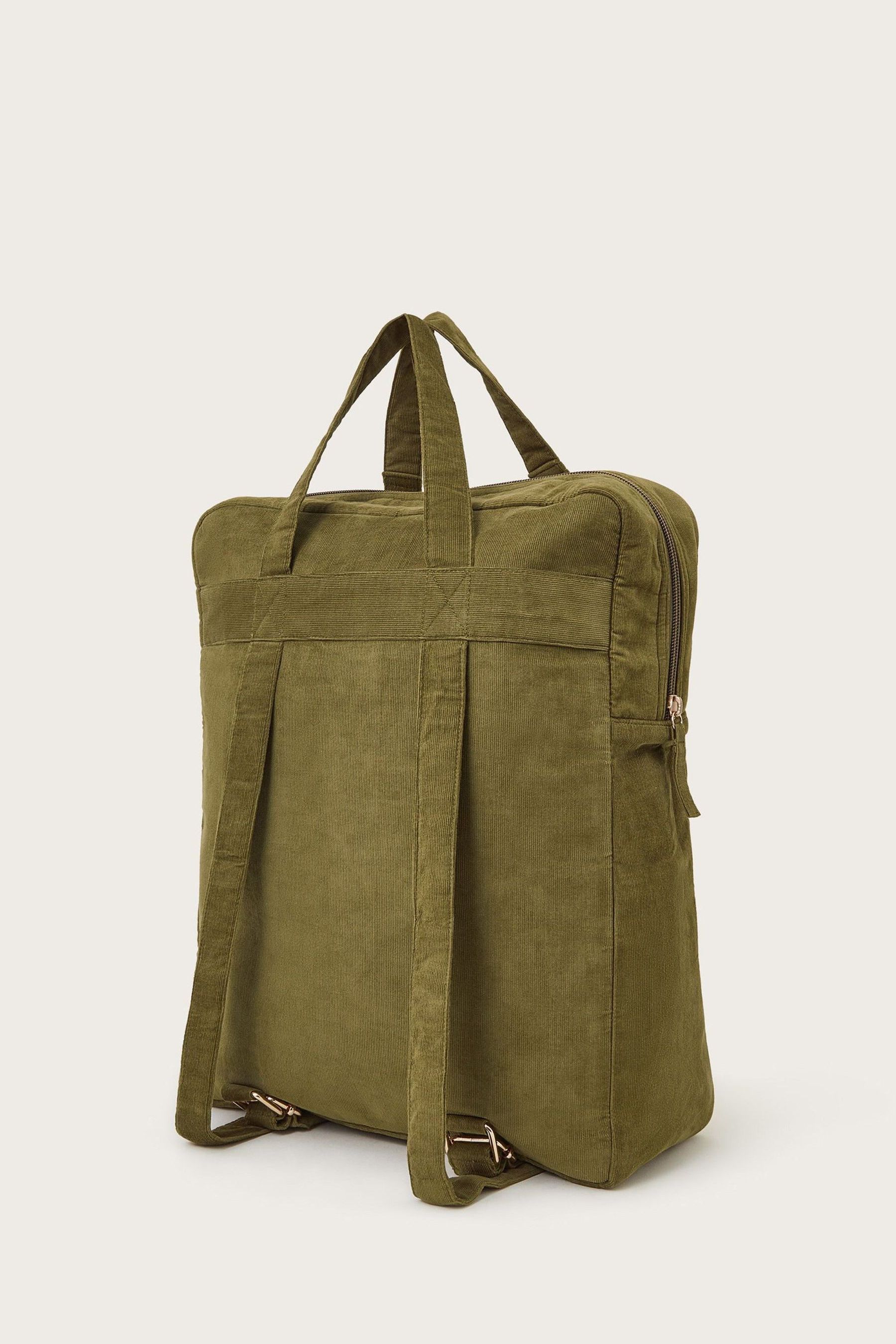 Black corduroy backpack store