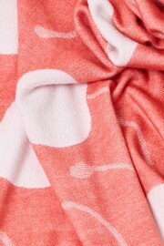 Oliver Bonas Red Cherries Jacquard Throw - Image 4 of 5