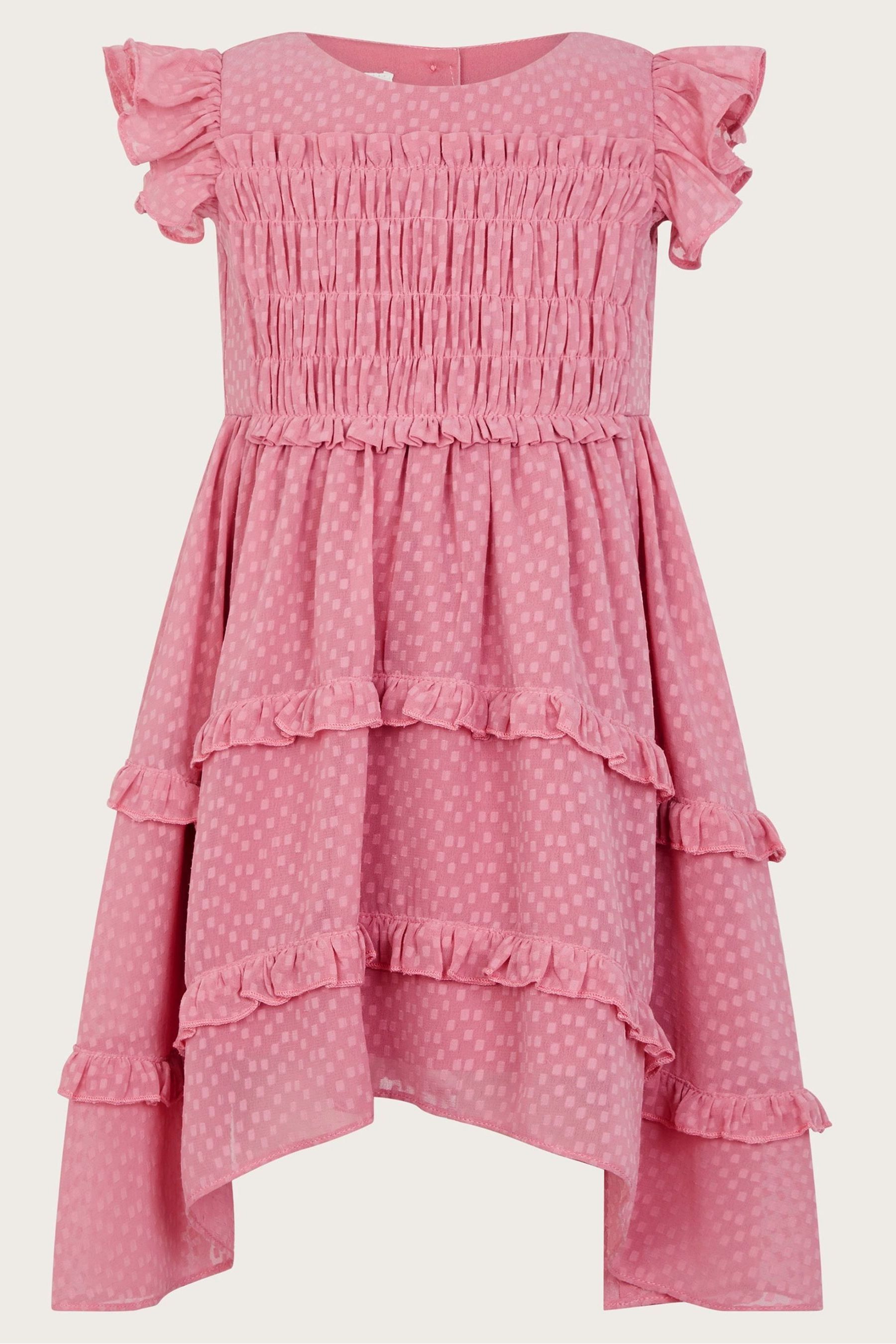 Buy Monsoon Pink Baby Jamie Dress from Next Luxembourg