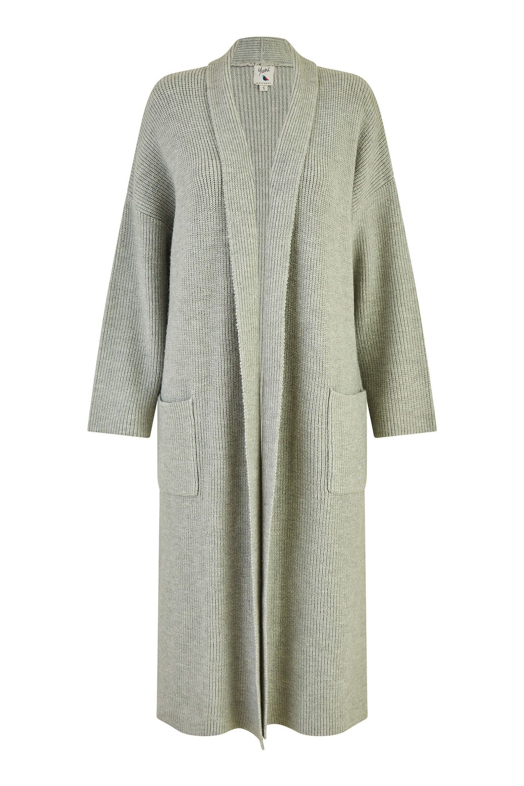 Grey maxi cardigan discount
