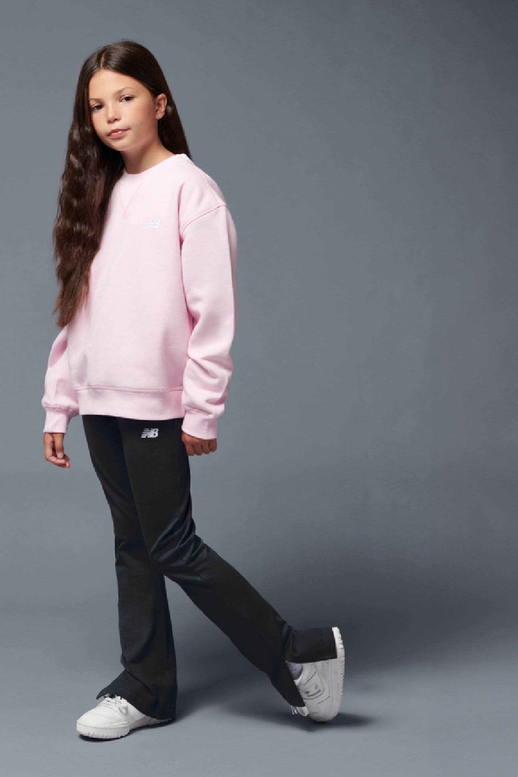 Buy New Balance Black Girls Small Logo Flare Leggings from Next Ireland