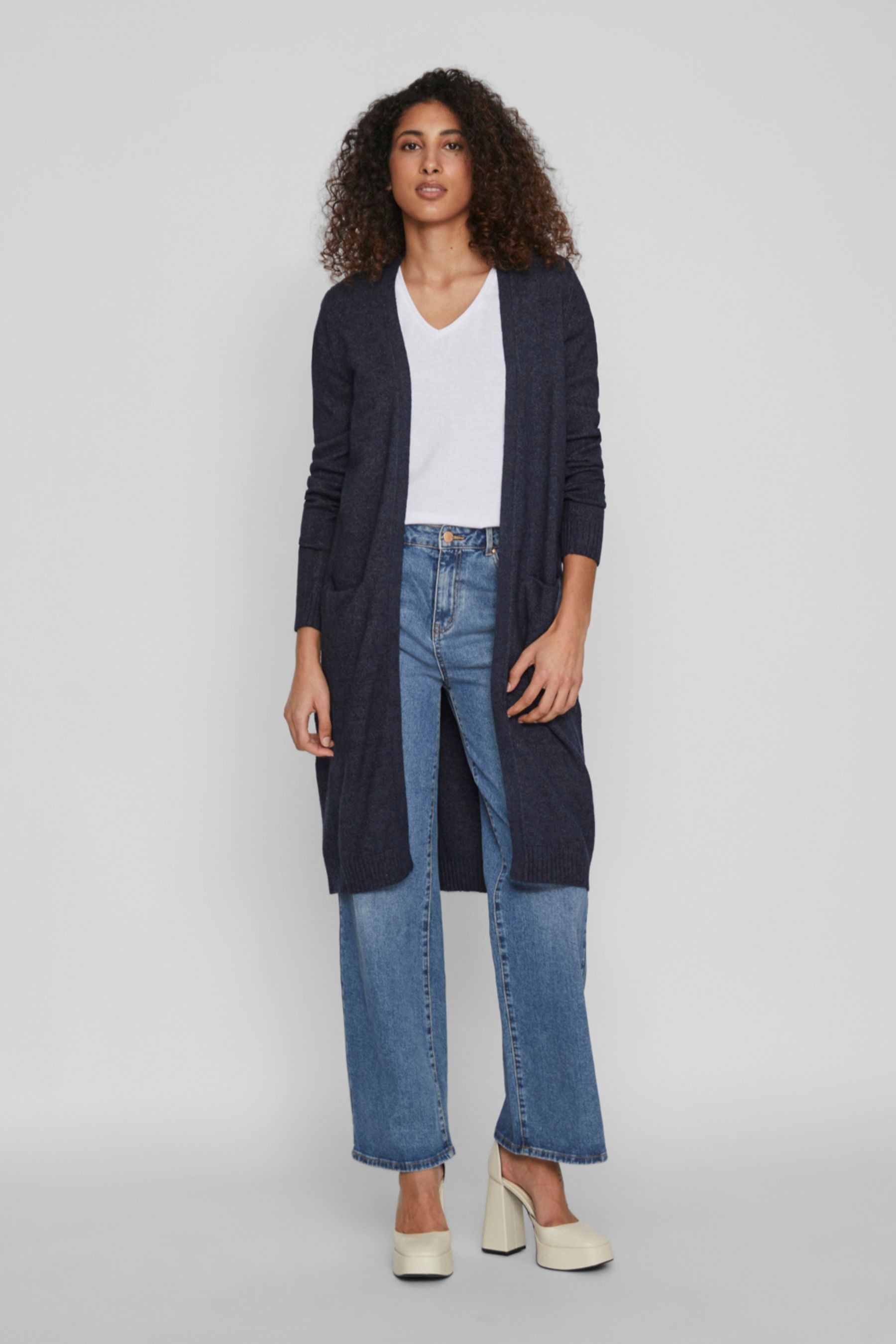 Buy VILA Blue Longline Lightweight Cardigan from the Next UK online shop