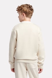 New Balance White Boys Small Logo Sweatshirt - Image 3 of 8