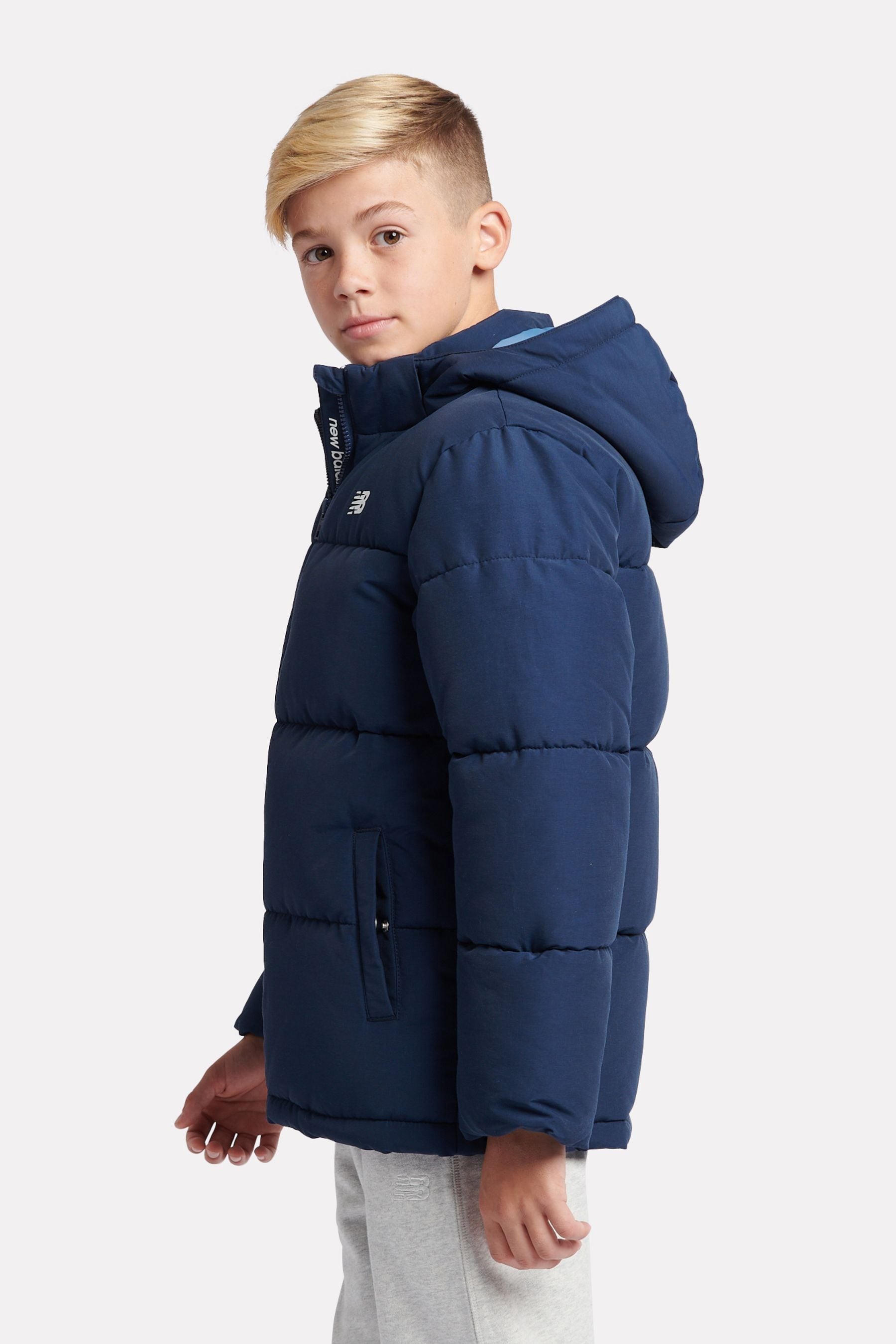 Buy New Balance Blue Boys Wide Baffle Puffer Coat from Next Oman