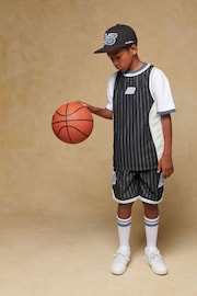 New Balance Black Boys Hoops Shorts - Image 6 of 9