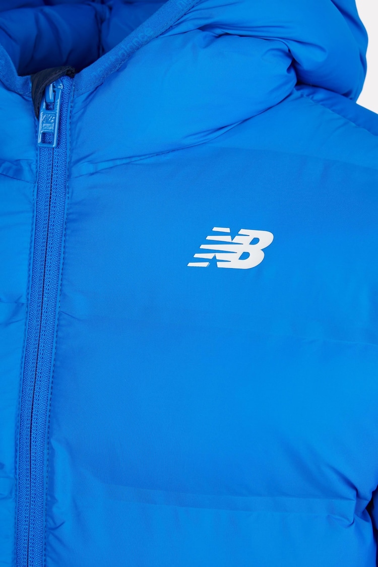 New Balance Blue Boys Bond Quilted Jacket - Image 4 of 4