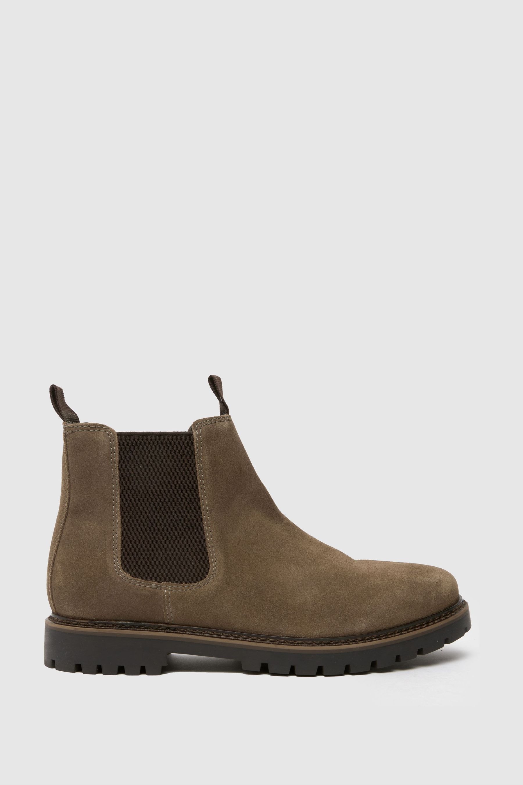 Schuh Grey Dawson Suede Chelsea Boots