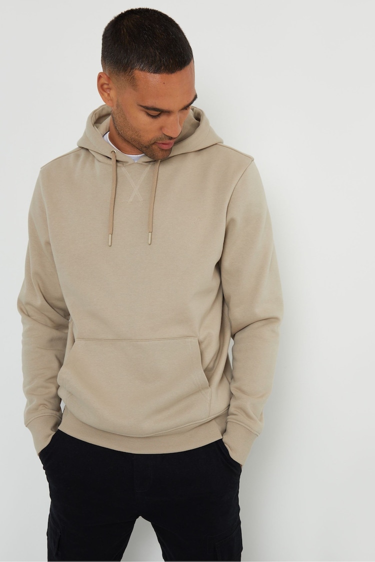 Threadbare Brown Stone Pullover Hoodie - Image 1 of 4