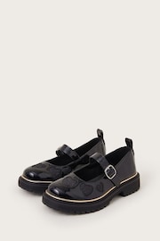 Monsoon Black Glitter Heart Chunky Mary Jane Shoes - Image 1 of 3