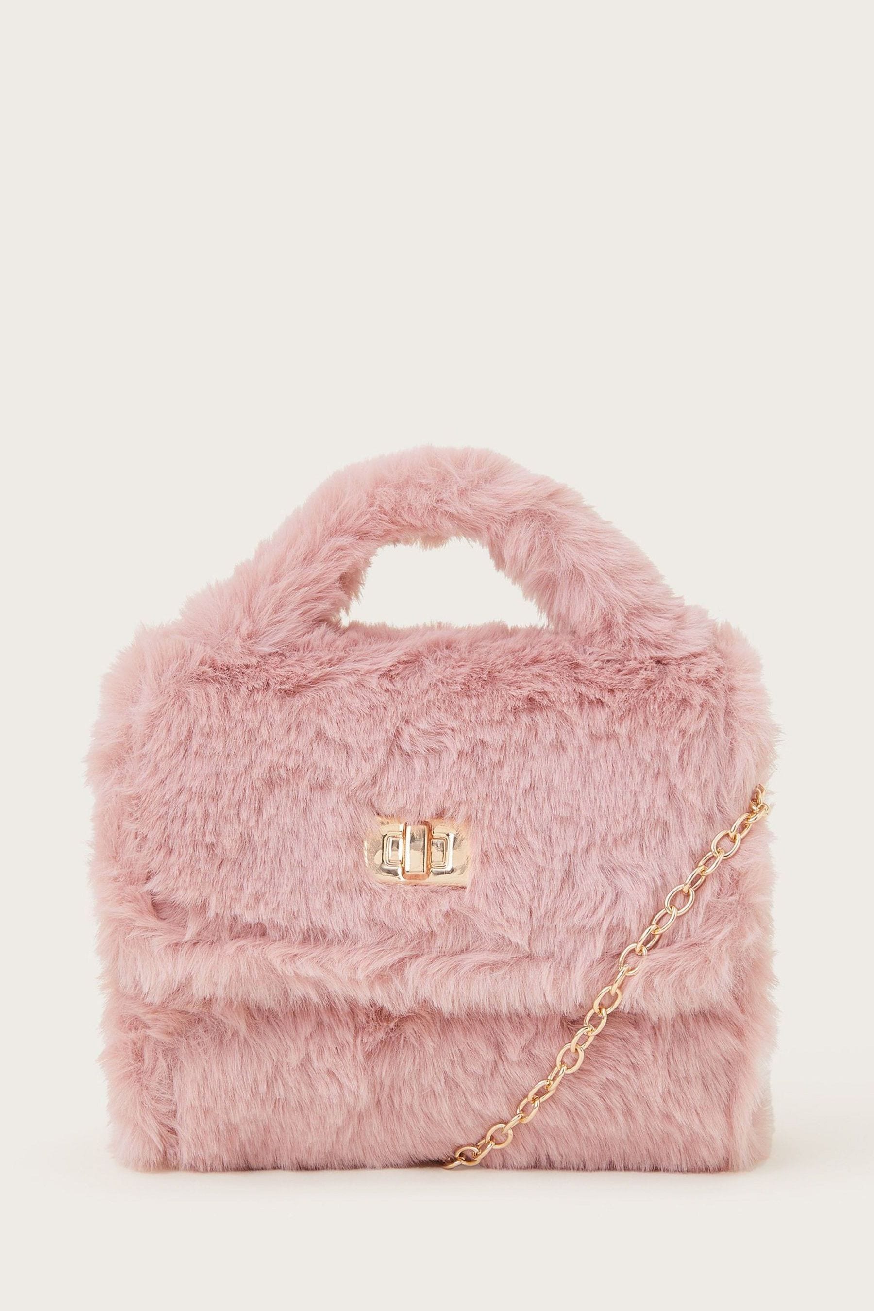 Topshop pink fur bag new arrivals