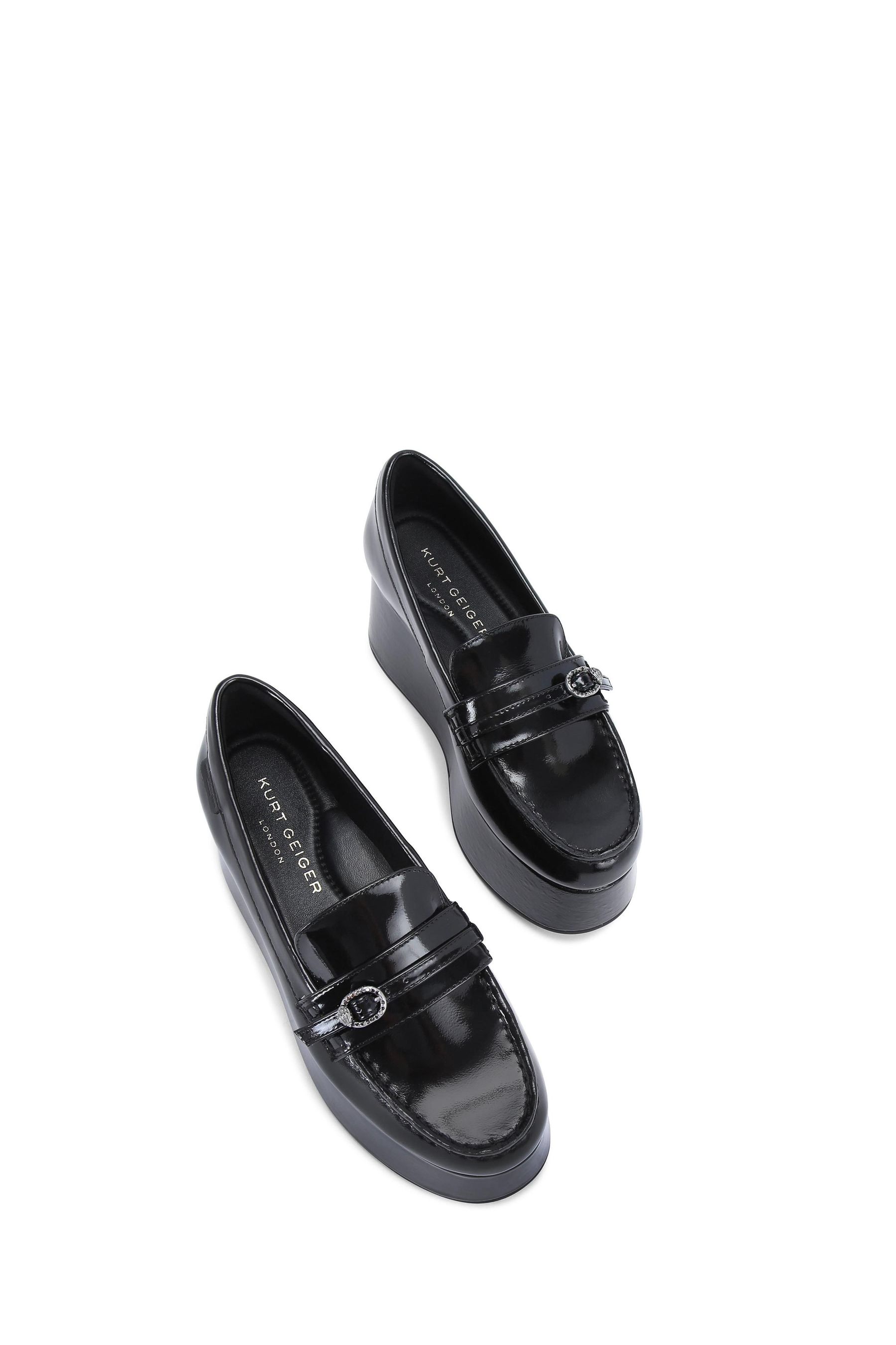 Kurt geiger black loafers online