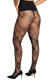 Heist The Floral Lace Black Tights - Image 2 of 4