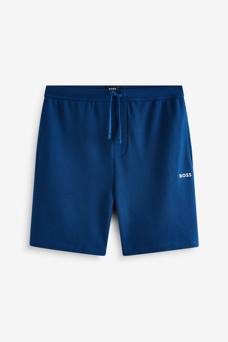 BOSS Blue Waffle Shorts - Image 1 of 1