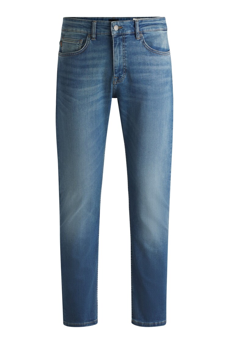 BOSS Blue Slim Fit Jeans In Soft Motion Denim - Image 5 of 5