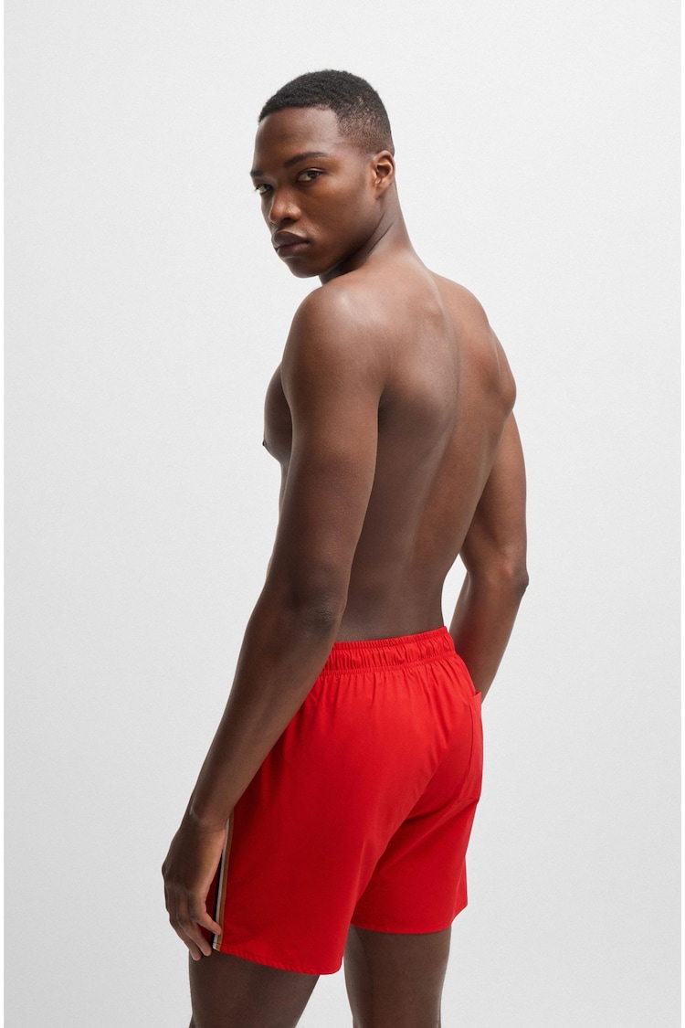 BOSS Red Signature Stripe Swim Shorts With Full Lining - Image 2 of 4