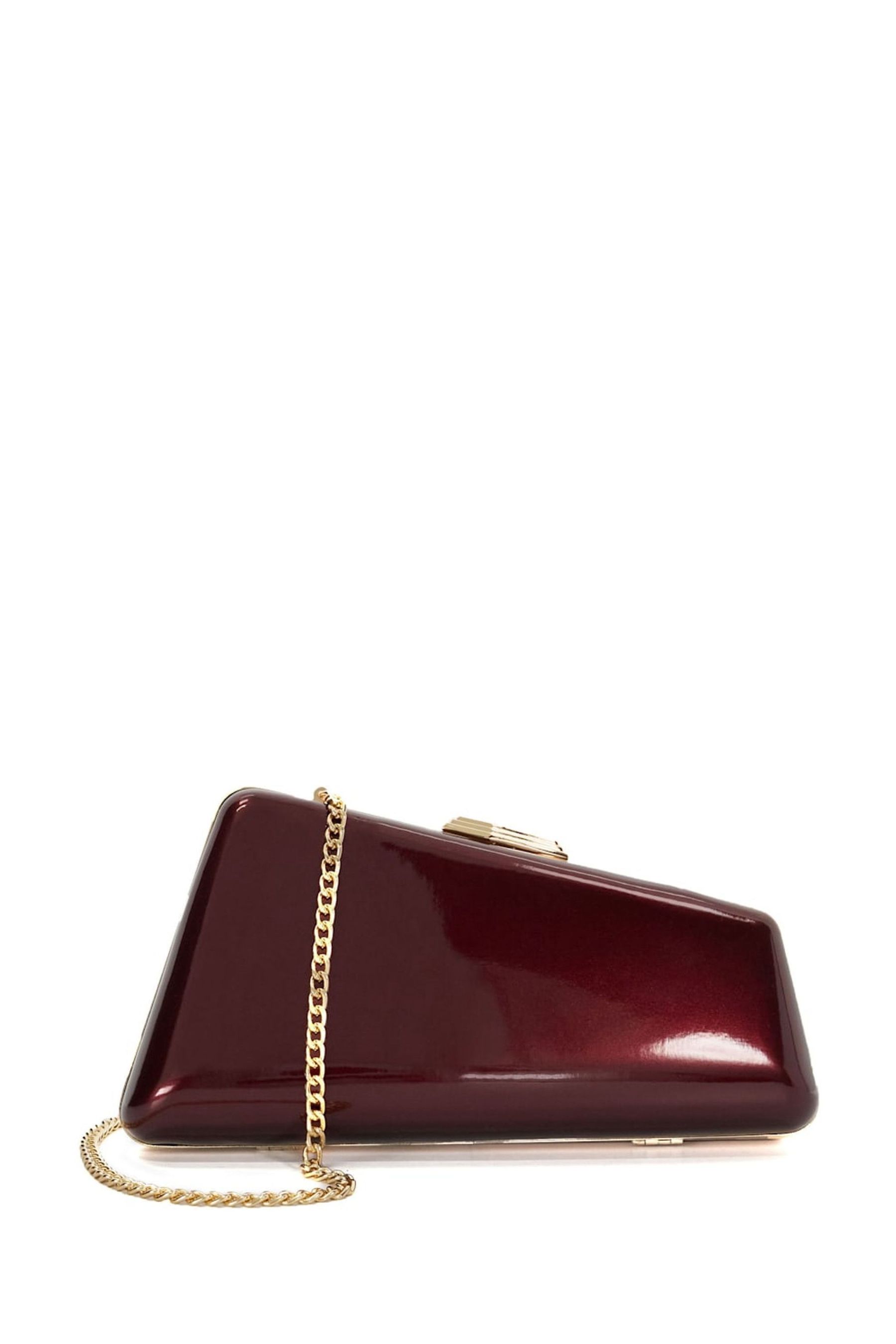 Burgundy shoes and clutch bag outlet