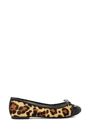 Dune London Animal Hallo Charm Trim Ballet Flat Shoes - Image 2 of 5