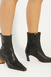 Dune London Black Obriele Angled Heel Pull On Ankle Boots - Image 6 of 6