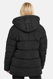 Threadbare Black Hooded Padded Jacket - Image 2 of 5