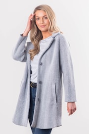 Lakeland Leather Grey Francis Button Coat - Image 1 of 8