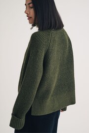 Nobodys Child Green Meet The Jean Fisherman Stitch Jumper - Image 2 of 5