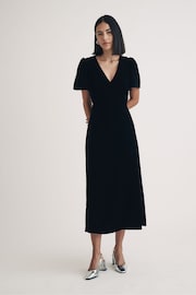 Nobodys Child Black Plain Atlas Midaxi Dress - Image 1 of 5