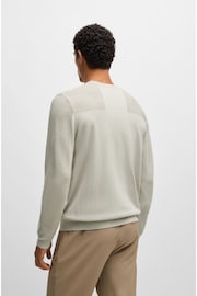 BOSS Natural Branded Crew Neck Sweater in Dry Flex Fabric - Image 4 of 5