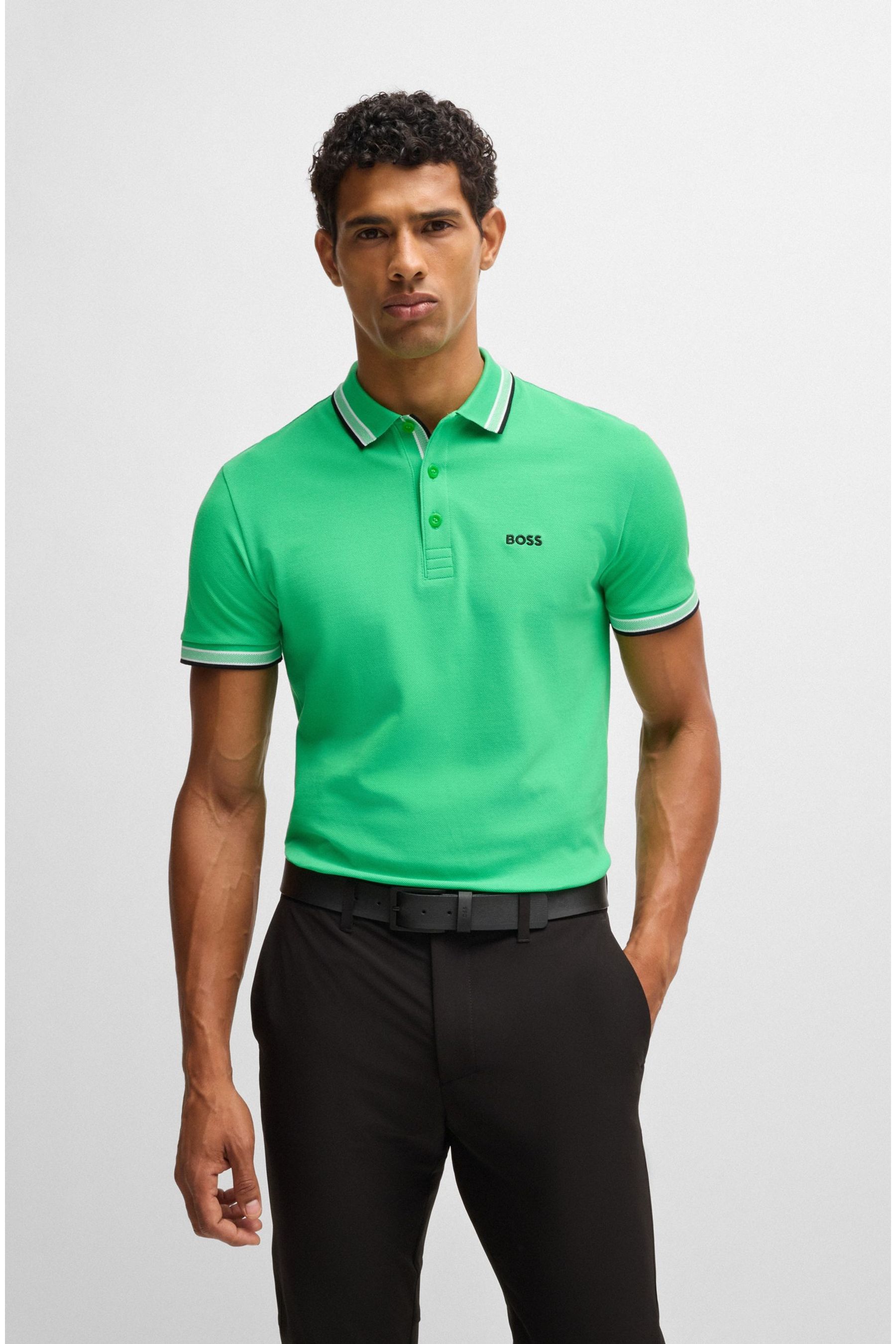 Boss green polo store