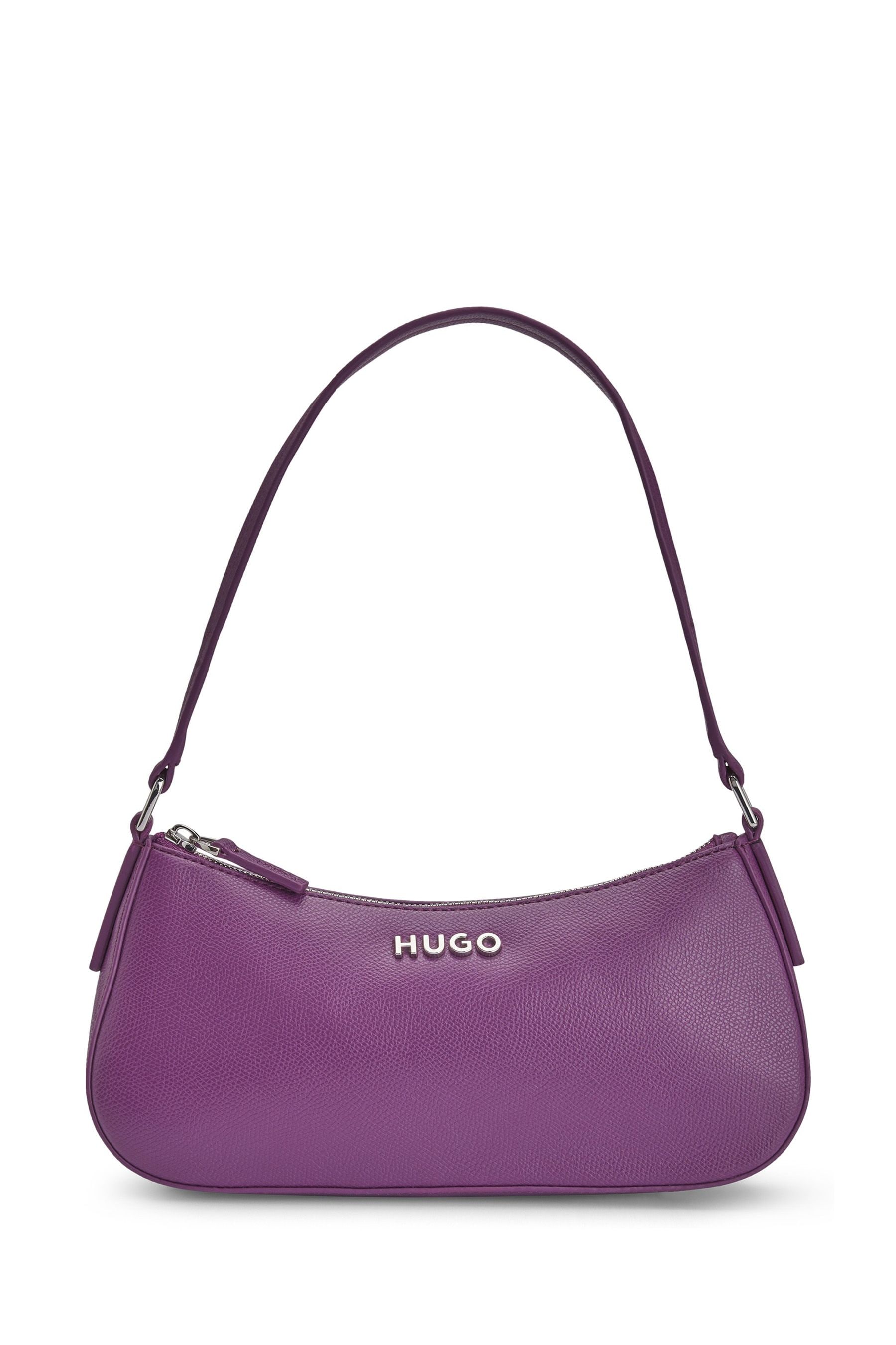 Buy HUGO Purple Chris Hobo Shoulder Bag from Next Australia