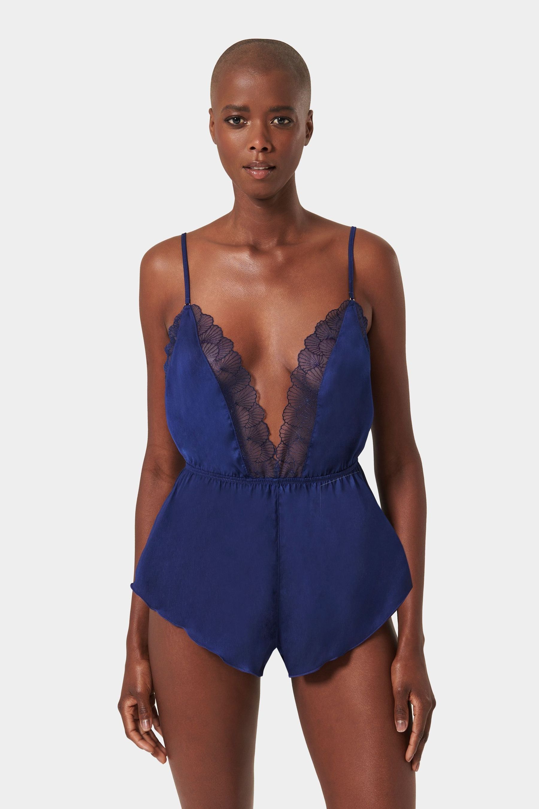 Satin teddy nightwear sale