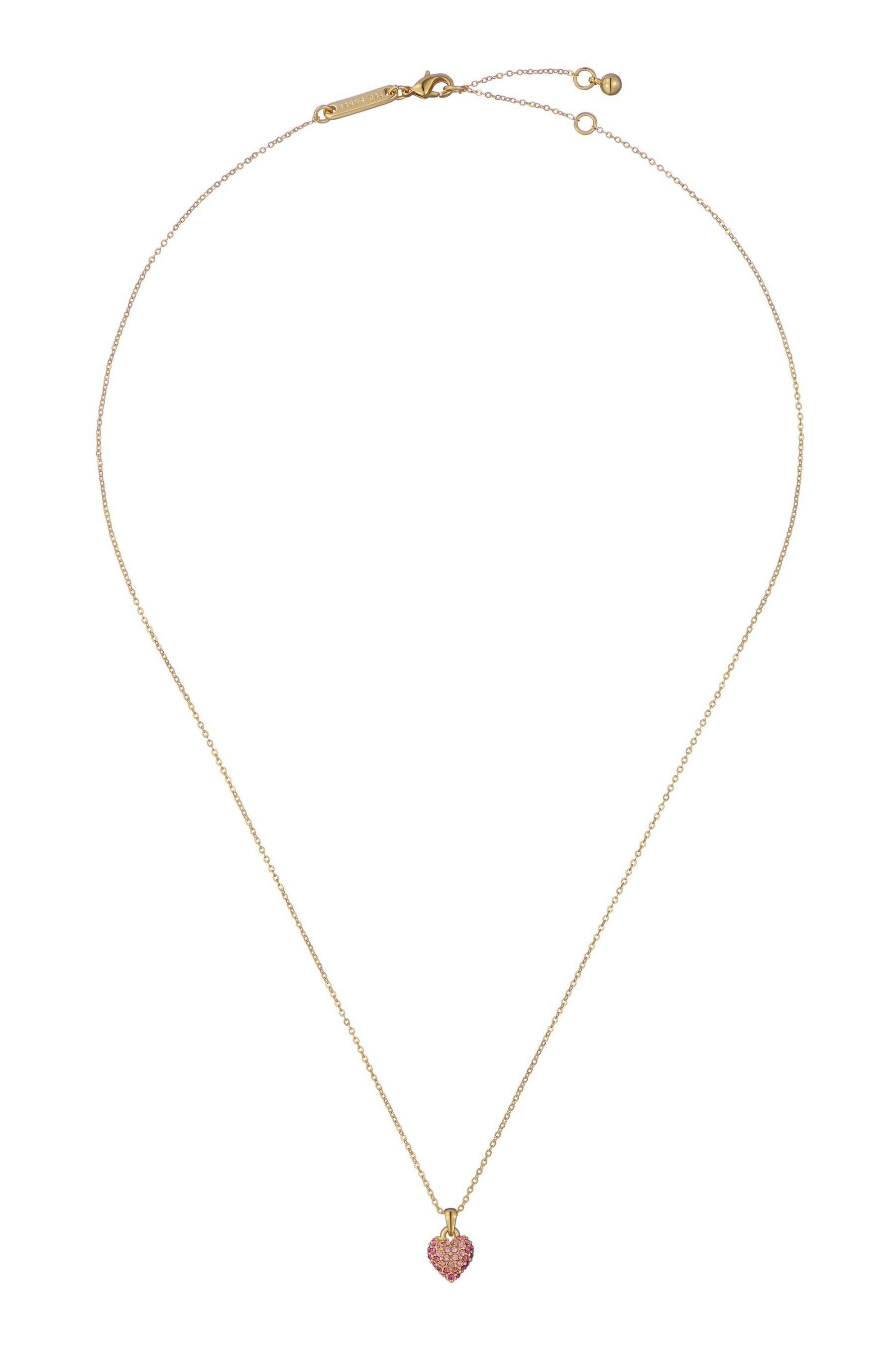 Buy Ted Baker Gold Tone Adorina Crystal Sweetheart Pendant Necklace from Next Luxembourg
