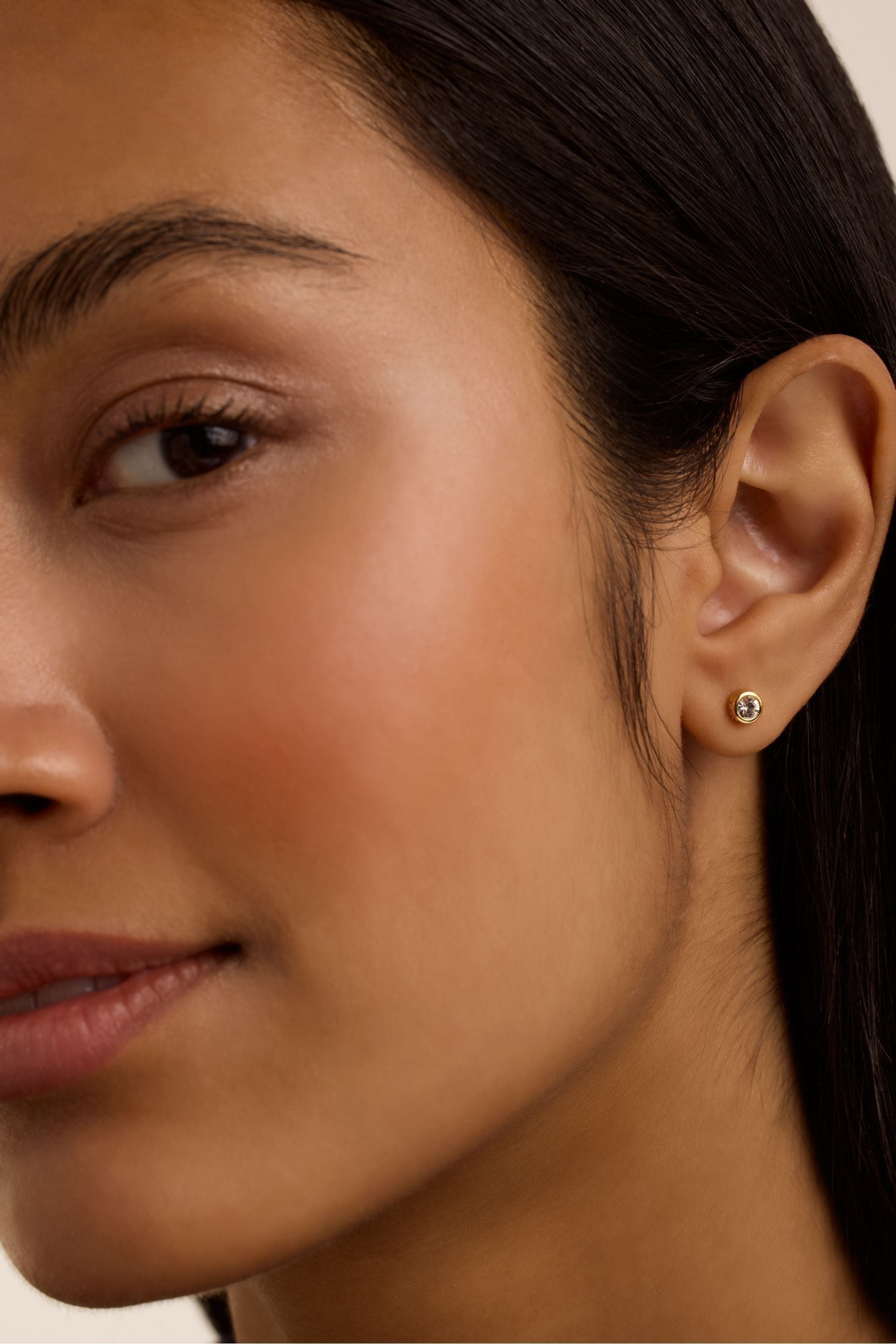 Buy Ted Baker Gold Tone Sinee Mini Crystal Stud Earrings from Next Luxembourg